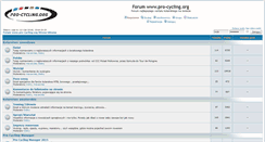 Desktop Screenshot of forum.pro-cycling.org